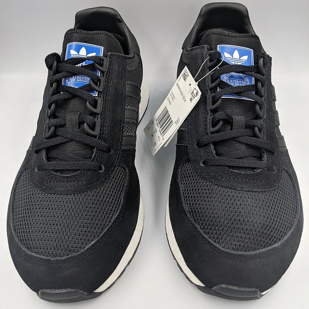 Adidas Originals Men's MarathonX5923 Running Sneakers Black and White - Picture 3 of 8